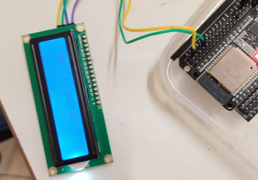 I2C LCD Character Rendering